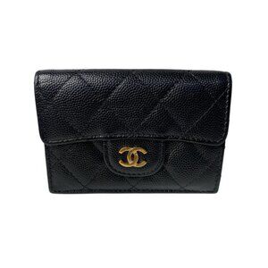 Chanel Quilted Classic Small Trifold Wallet